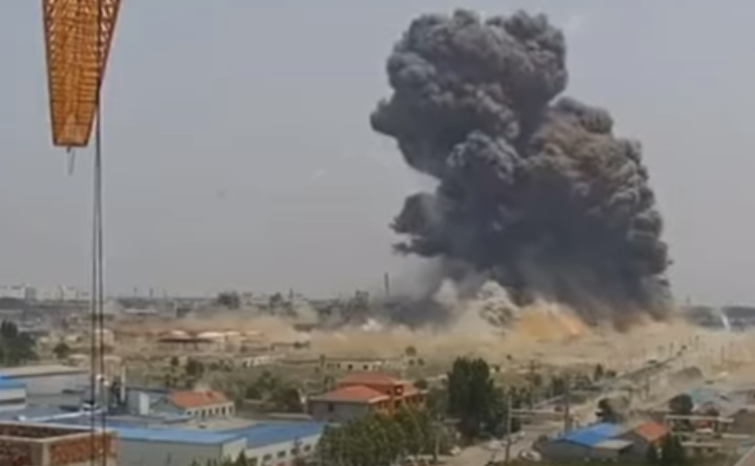 中国大爆炸恐怖冲击波画面曝光