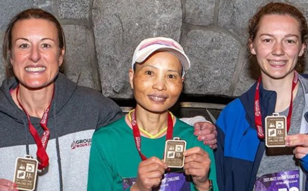 华女刷新松鸡山径挑战赛纪录