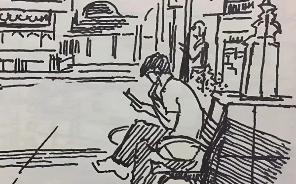 美院保安会画画,你佩服不?