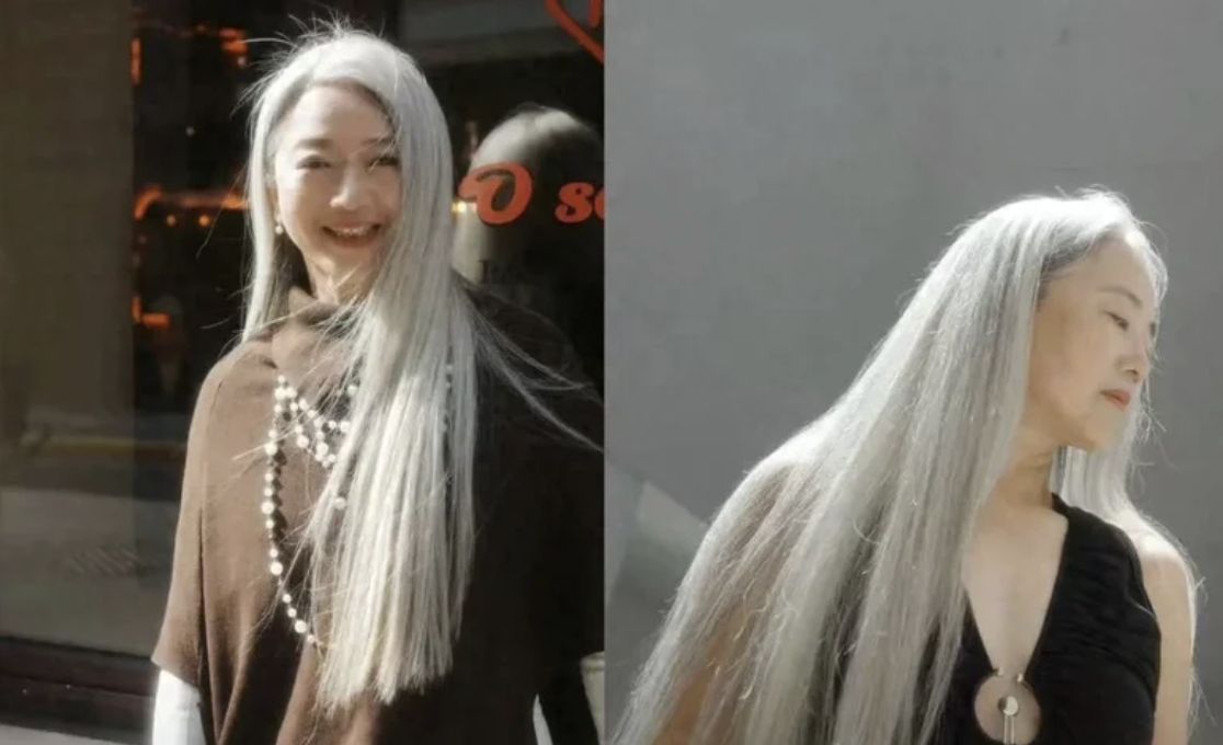 60后“白长直”博主走红，成了模特