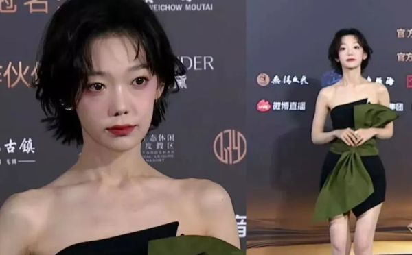 音乐盛典红毯，Ella造型看不懂